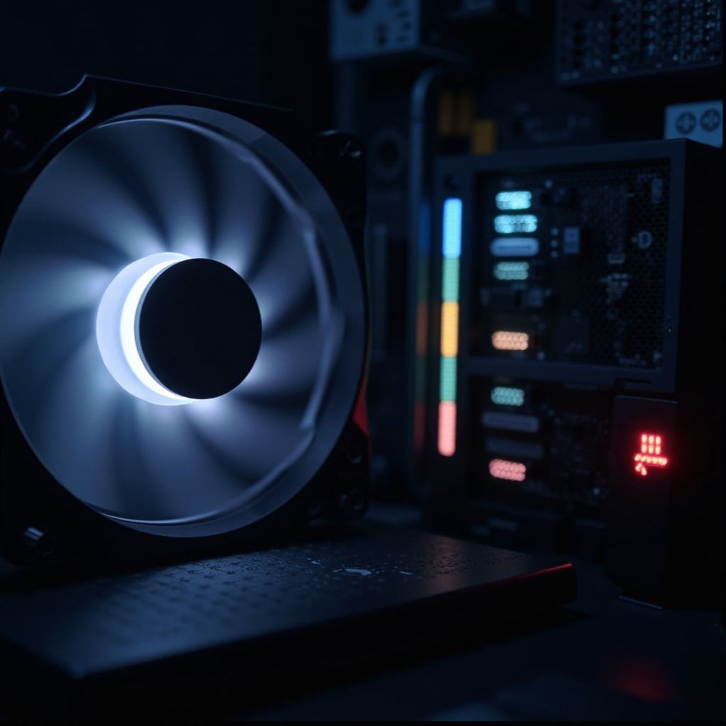 ファンは点灯しているが回転していないPC