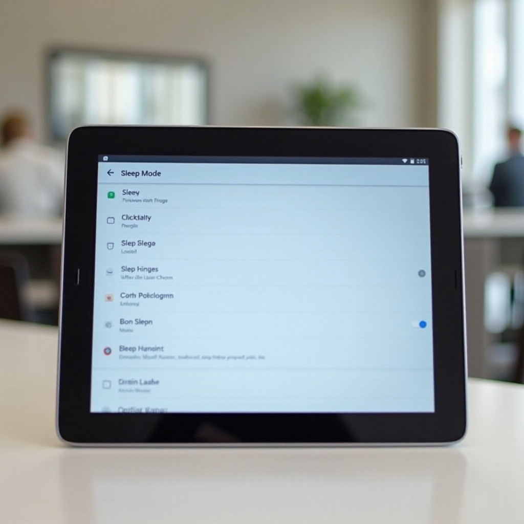 matikan mode tidur jam samsung pada tablet