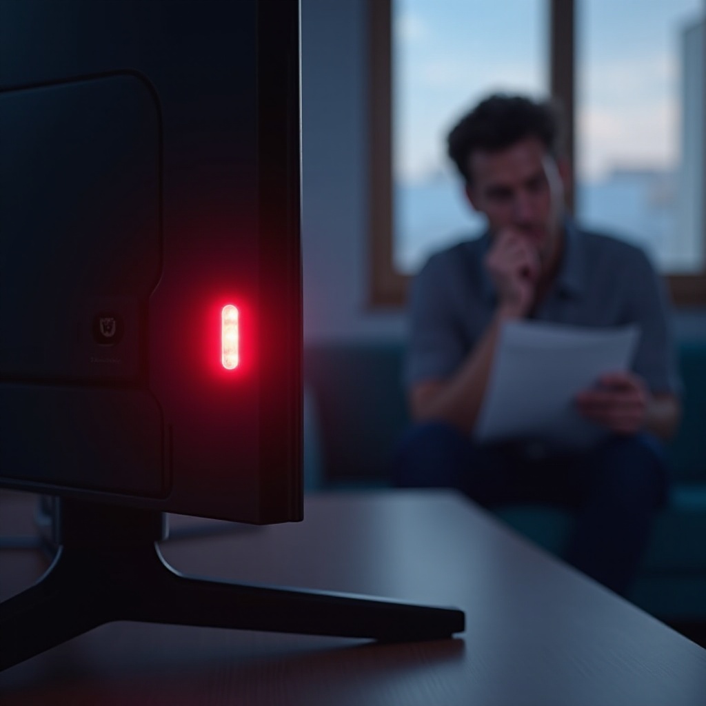 samsung tv red light on but won't turn on