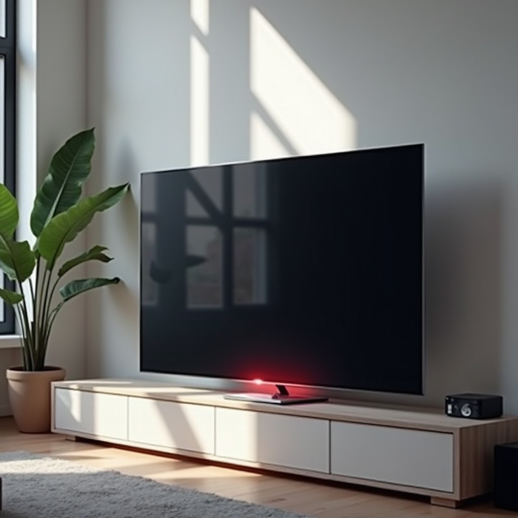 Samsung-television punainen valo palaa, mutta ei käynnisty