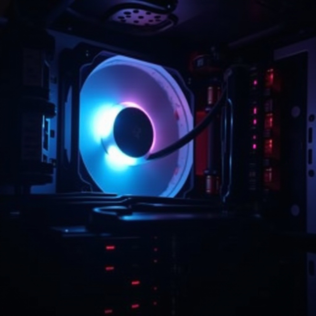 ファンは点灯しているが回転していないPC