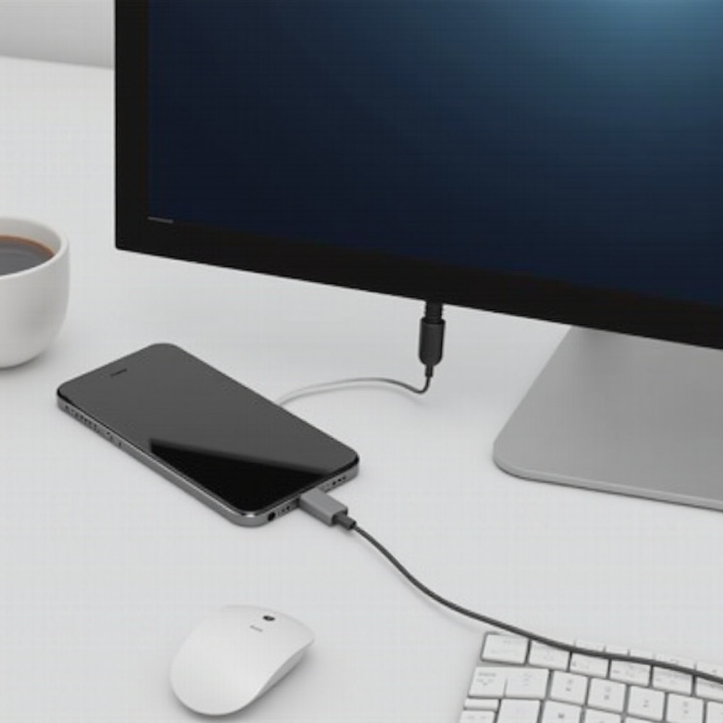 yhdistä iPhone näyttöön