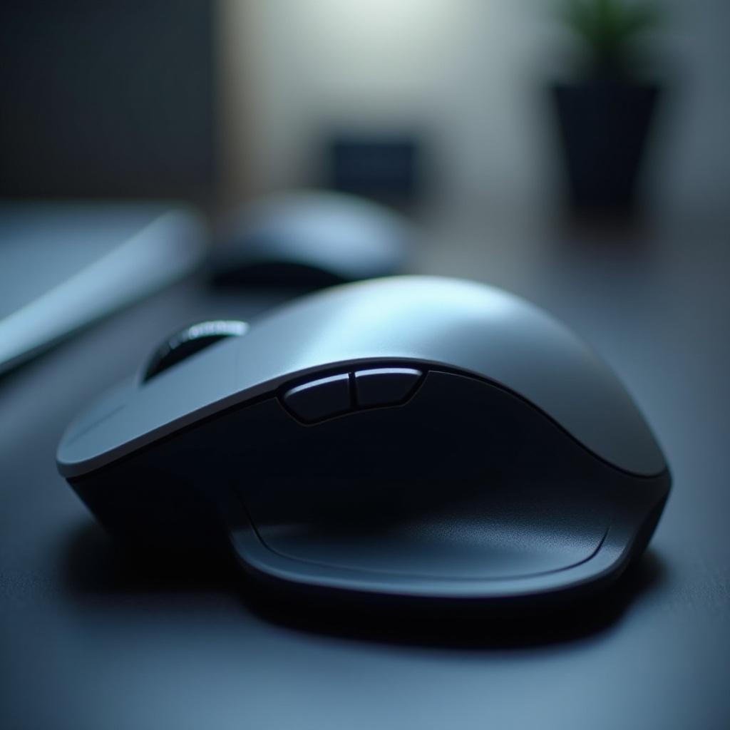 draadloze muis springt rond