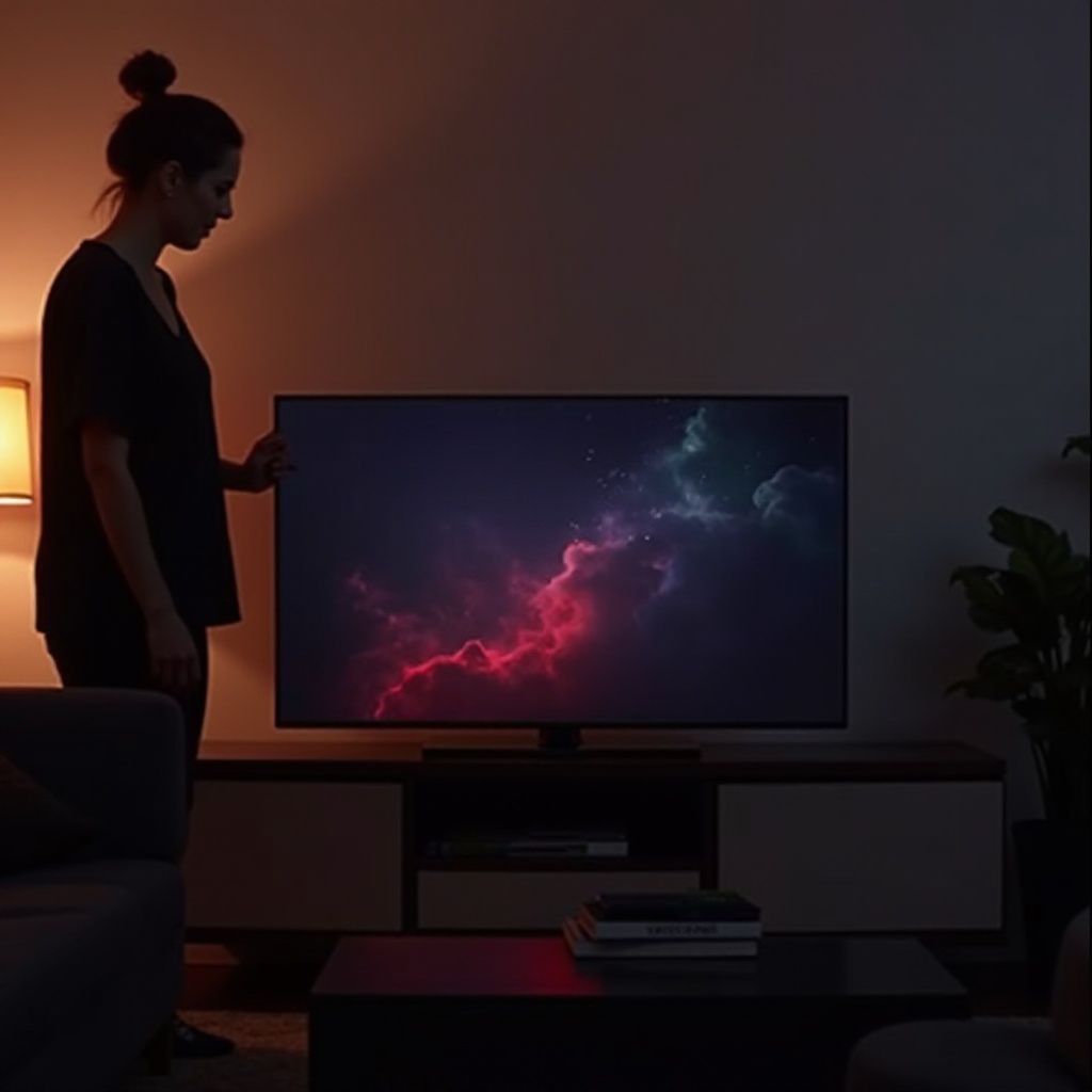 Samsung-television punainen valo palaa, mutta ei käynnisty