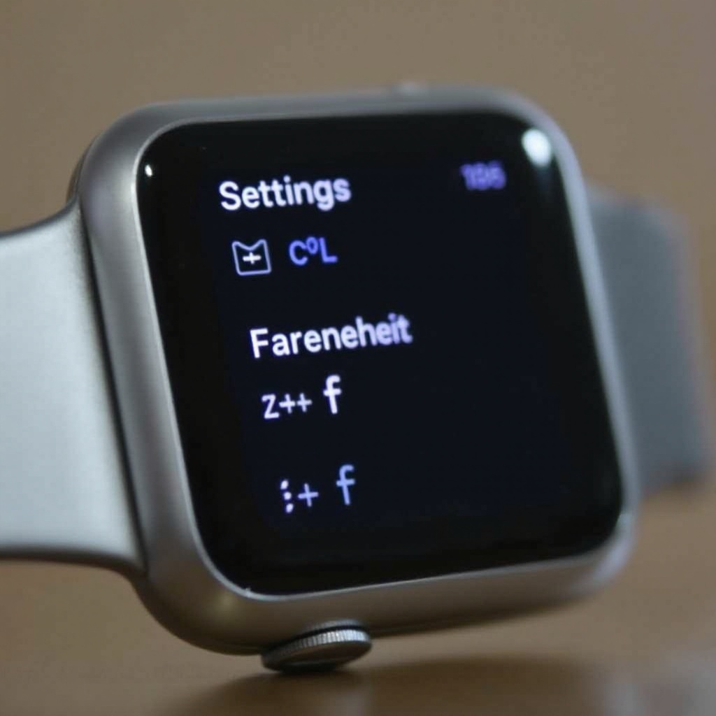 jak zmienić stopnie Celsjusza na Fahrenheita na smartwatchu