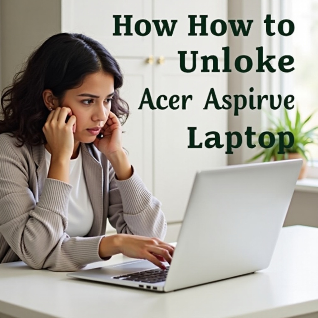 hoe je het wachtwoord van een acer aspire laptop ontgrendelt