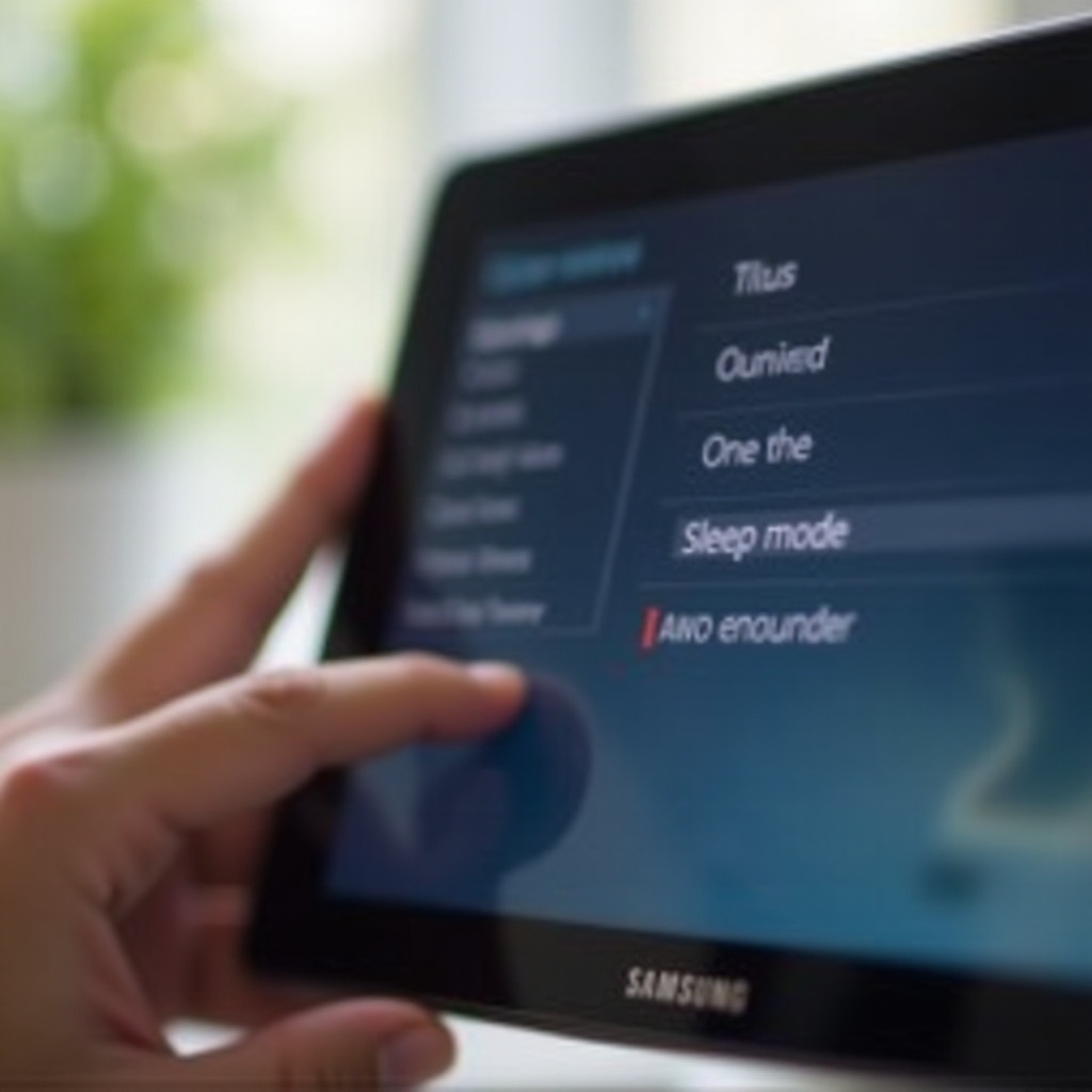 matikan mode tidur jam samsung pada tablet