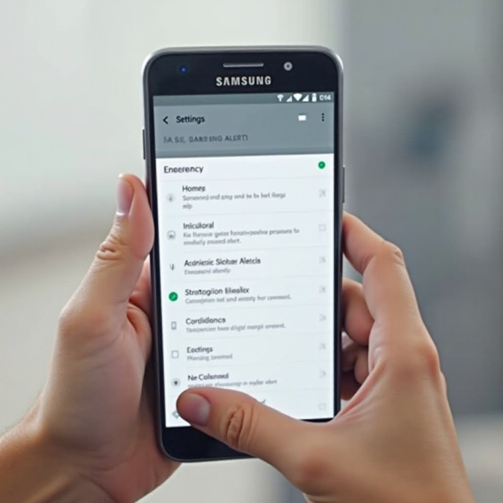 サムスンのAMBERアラートをオフにする