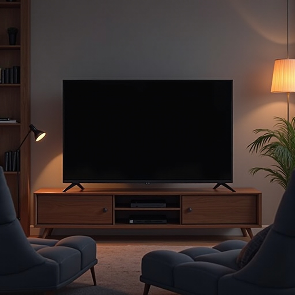 tv meni mustaksi äänen kanssa