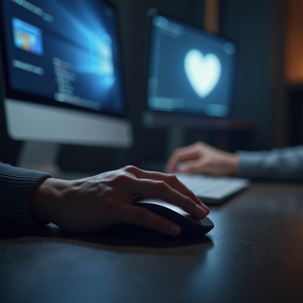 ワイヤレスマウスが飛び跳ねる