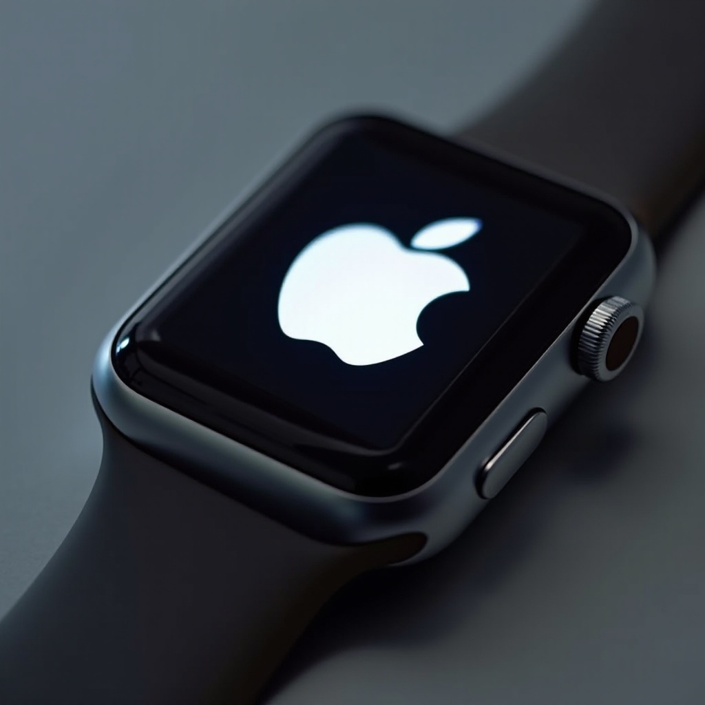 apple watch pokazuje logo apple