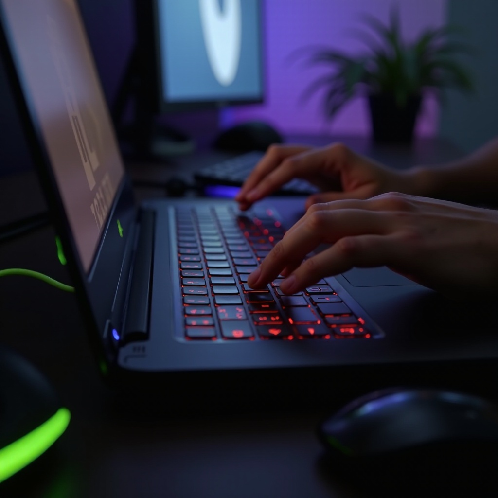 Klucze laptopa Razer nie działają, dopóki nie włączy się światło.
