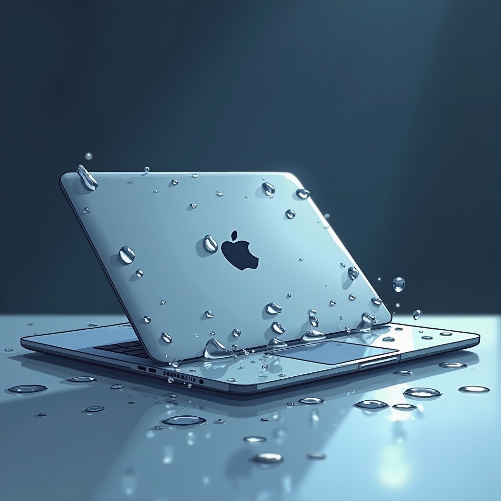 uszkodzenie wodne macbooka