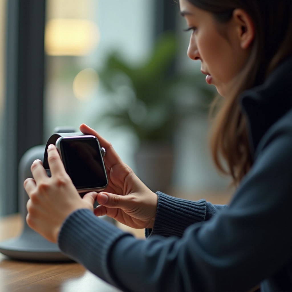 dlaczego ekran mojego Apple Watch jest czarny, ale nadal działa