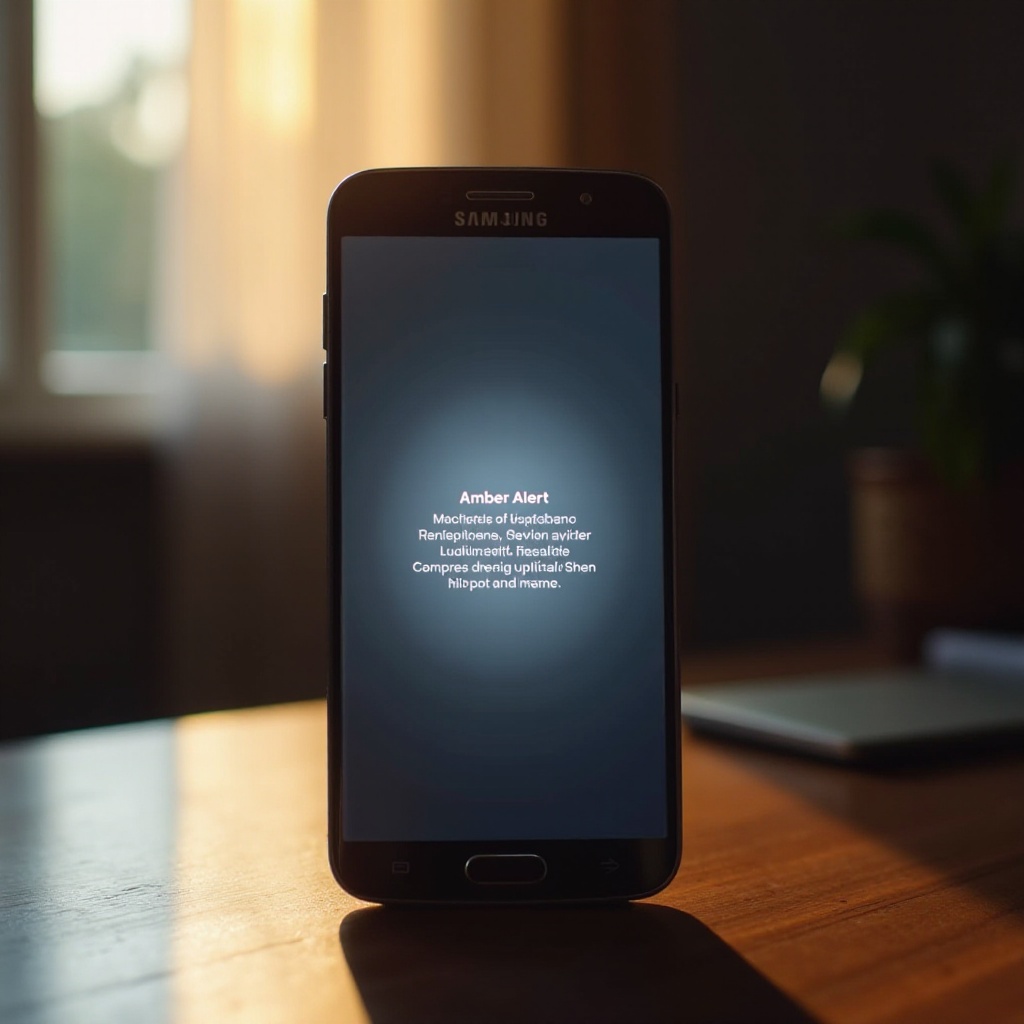 wyłącz alerty amber na samsungu