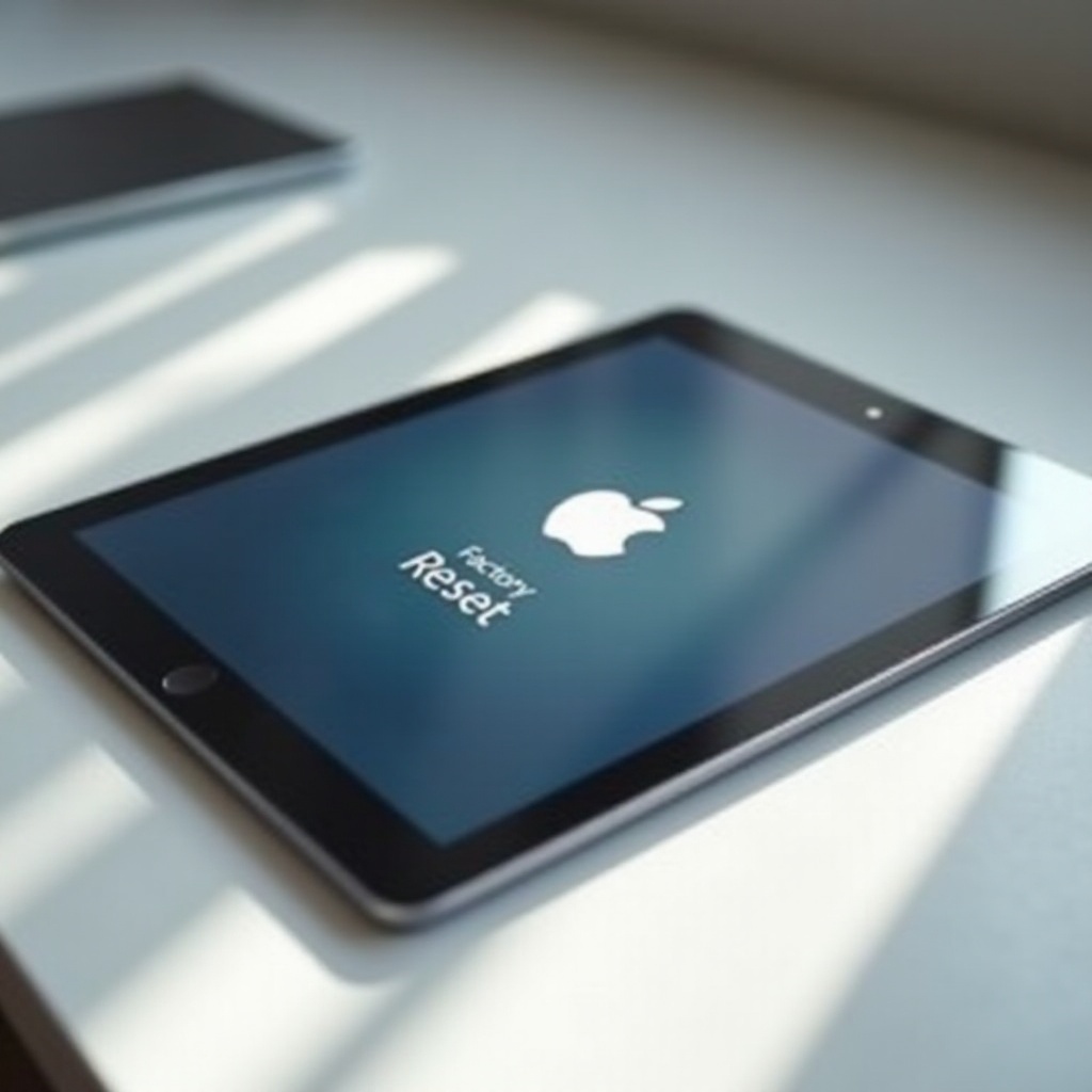wat doet het resetten van een iPad