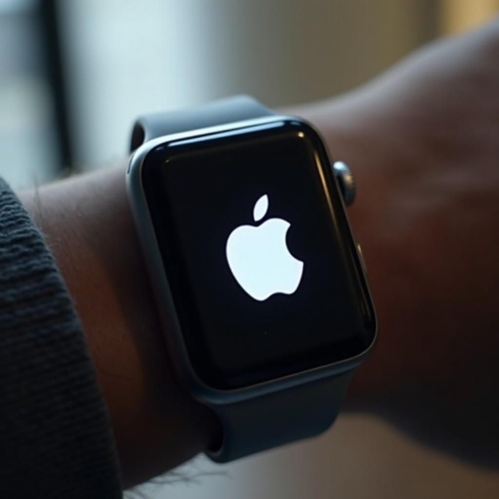 jam tangan apple menunjukkan logo apple