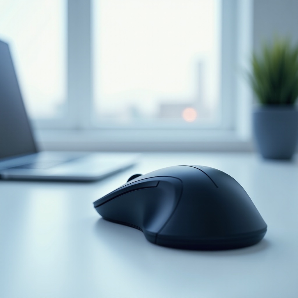 ワイヤレスマウスが飛び跳ねる