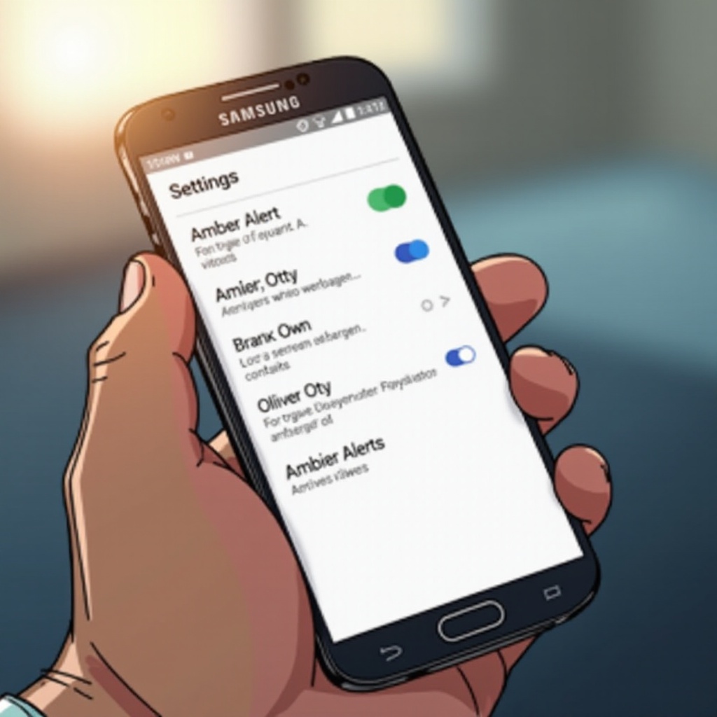 ambermeldingen uitschakelen op samsung