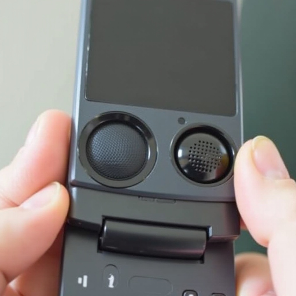 di manakah speaker pada ponsel lipat motorola