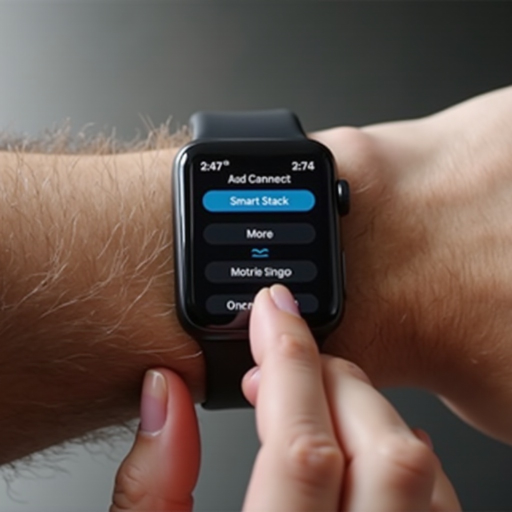 pengaturan tumpukan pintar apple watch